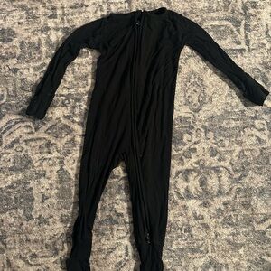 Little Sleepies Black Kids Pajama Footies